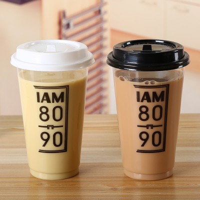 Free sample disposable plastic coffee cups with handles